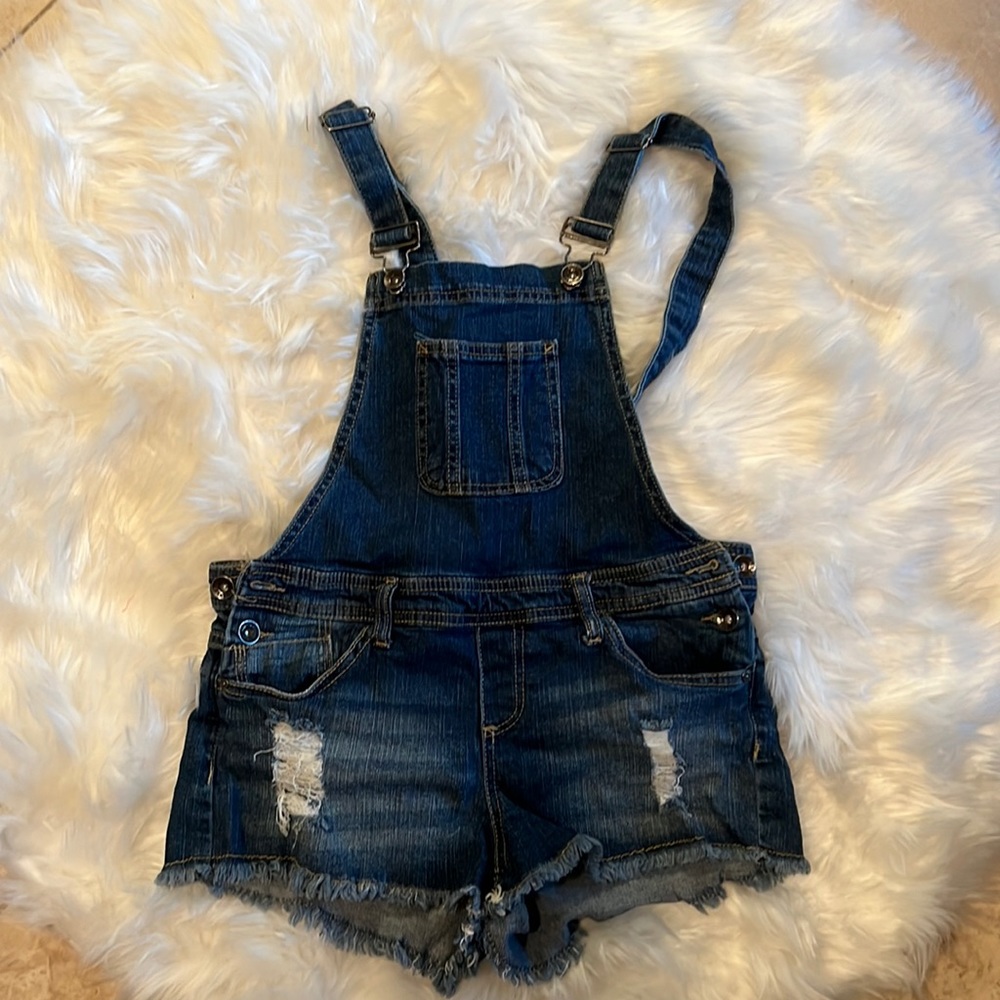 Overalls jeans shorts size 5